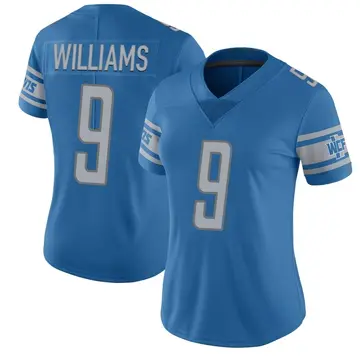 Women's Detroit Lions Jameson Williams Blue Limited Team Color Vapor Untouchable Jersey By Nike