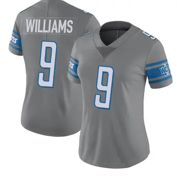Women's Detroit Lions Jameson Williams Limited Color Rush Steel Jersey By Nike