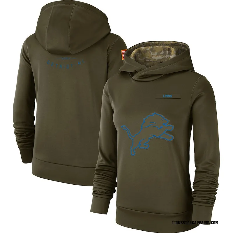 nike detroit lions salute to service ko pullover performance hoodie