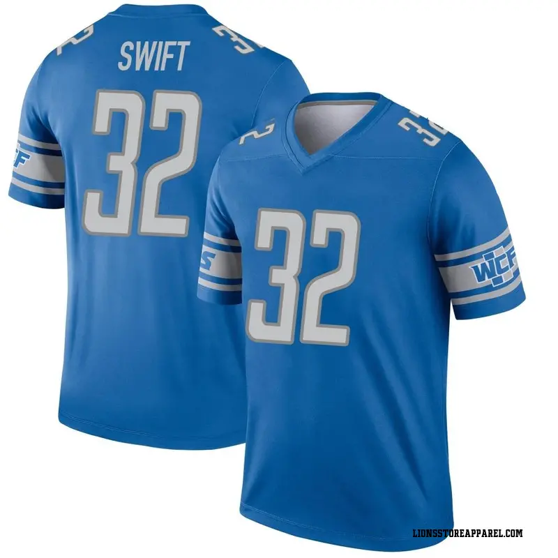 Youth Detroit Lions D'Andre Swift Blue Legend Jersey By Nike