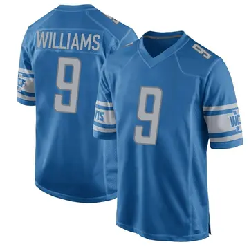 Youth Detroit Lions Jameson Williams Blue Game Team Color Jersey By Nike