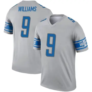 Youth Detroit Lions Jameson Williams Gray Legend Inverted Jersey By Nike