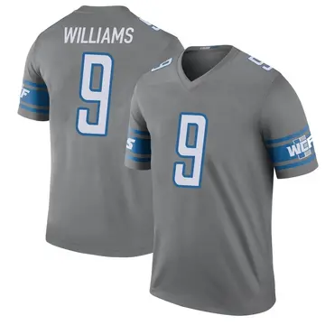Youth Detroit Lions Jameson Williams Legend Color Rush Steel Jersey By Nike