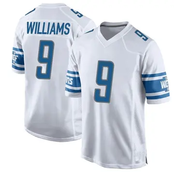 Youth Detroit Lions Jameson Williams White Game Jersey By Nike