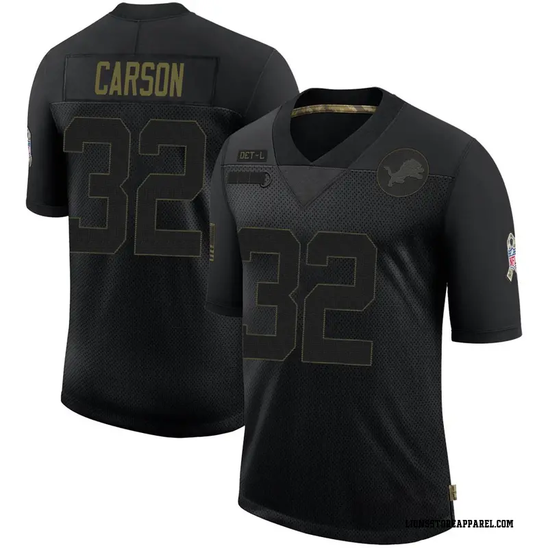 Youth Detroit Lions Tra Carson Black Limited 2020 Salute To ...